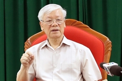 越共中央总书记、国家主席阮富仲主持召开领导骨干会议