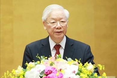 越共第十三届中央委员会第三次全体会议在河内隆重开幕
